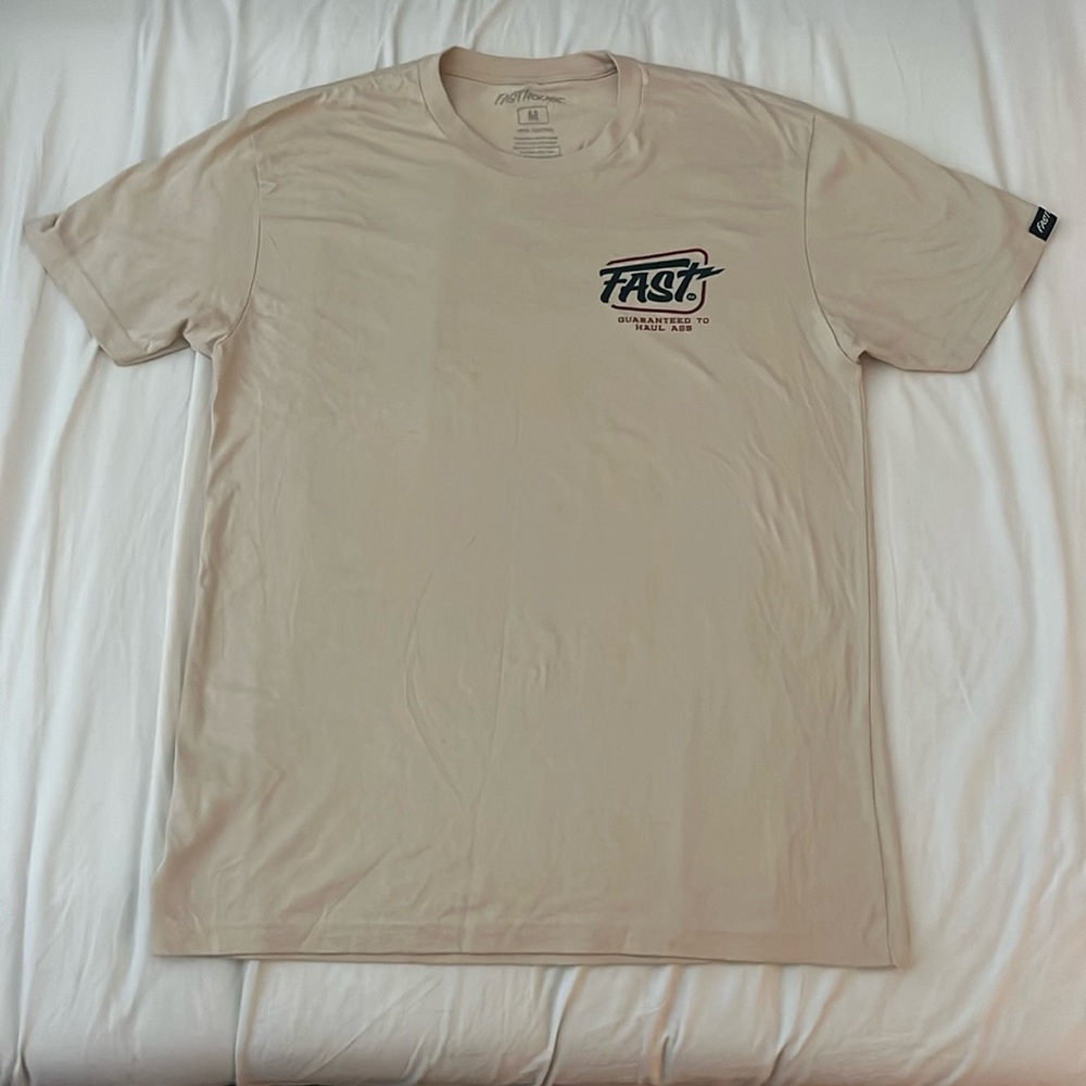 FASTT T-shirt - tan and cream